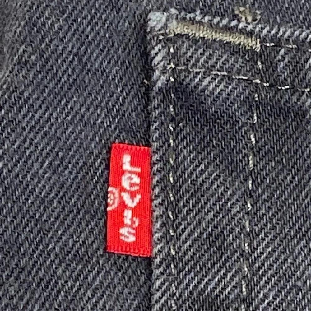 Levi’s black 505 straight leg jeans size 34 X 32